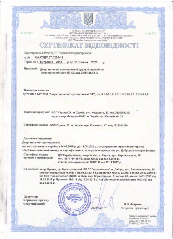 сертификат соответствия на окна